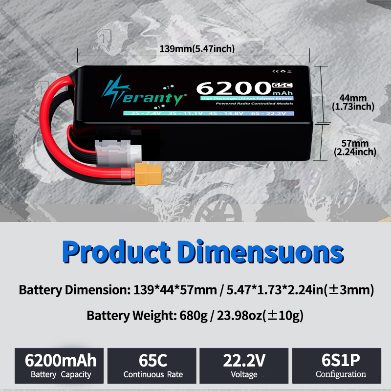 Bateria Lipo TERANTY 6S 6200mA – Rc Hobby Airplanes recenzja i cena