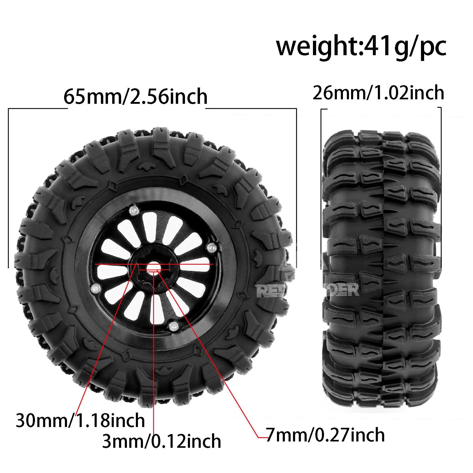 4 sztuki opon 65 mm z 7 mm sze – Rc Hobby Plus recenzja i cena